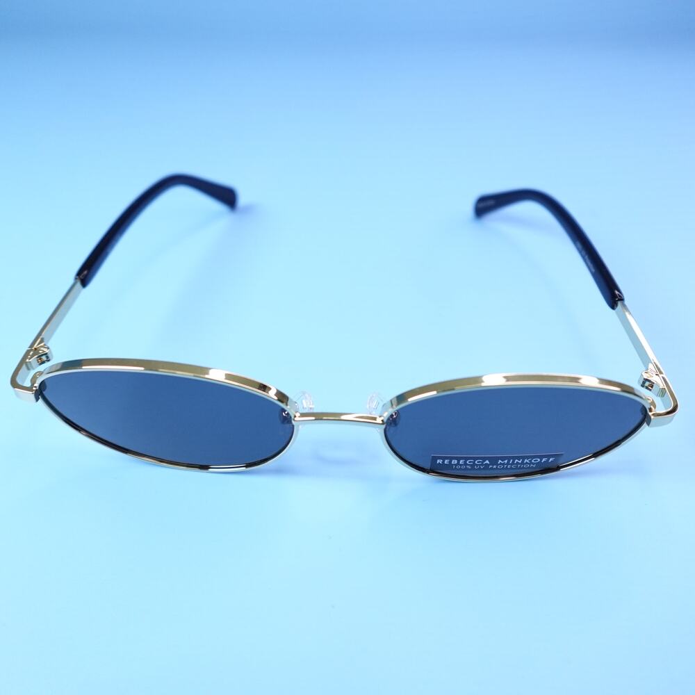 Rebecca Minkoff evangelyne Sunglasses Gold/Black 100% UV Protection